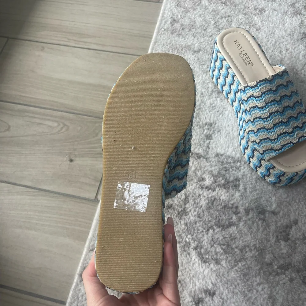 NWOT | Blue Wedges - Picture 8 of 9